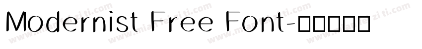 Modernist Free Font字体转换